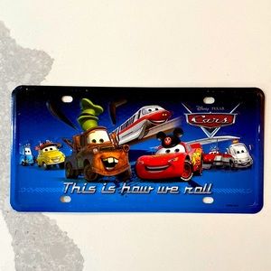 Disney Cars decorative license plate